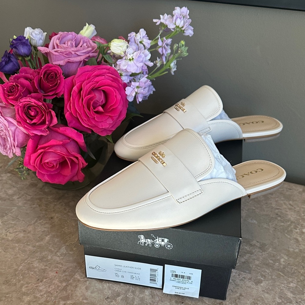 Coach Samie Leather Slides